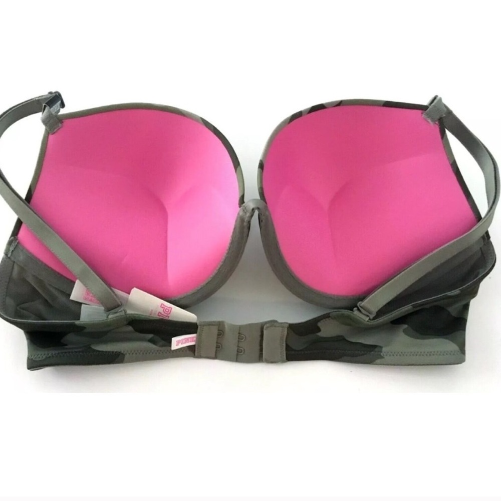 VS PINK Camo Super Push-Up Bra 34B - Picture 4 of 7
